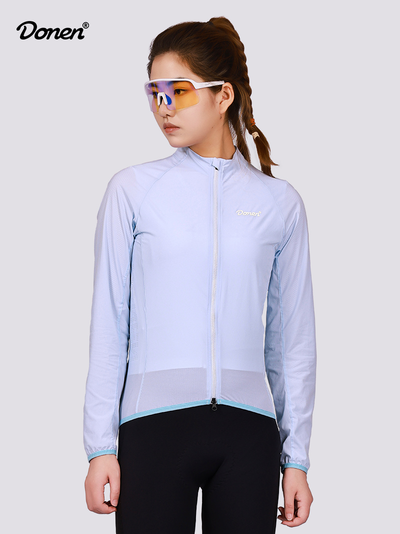 DN250714轻颜风衣女-蓝色