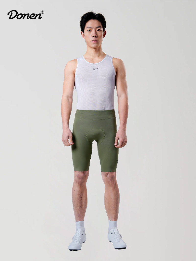 Men's Horizon bib short   light green