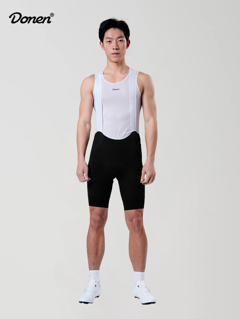 Men's Essential cycling bib shorts  black