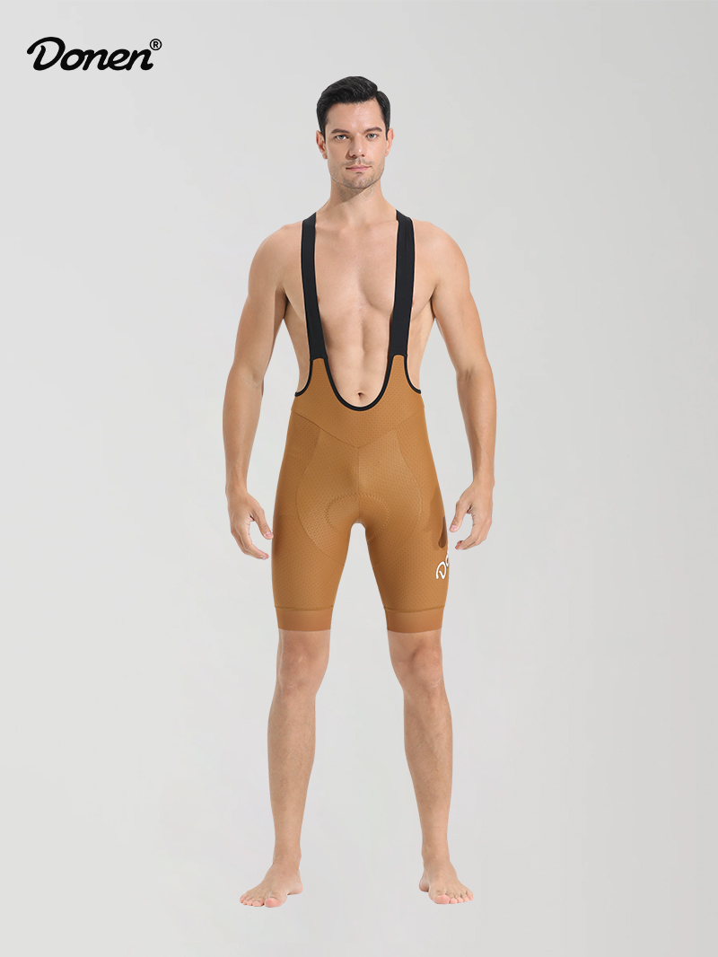 Men's Essential cycling bib shorts  ginger