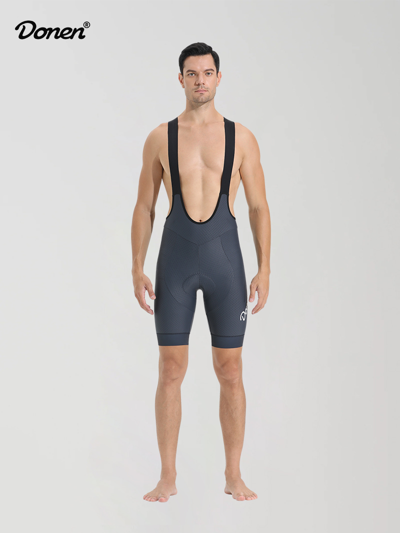 Men's Essential cycling bib shorts  grey