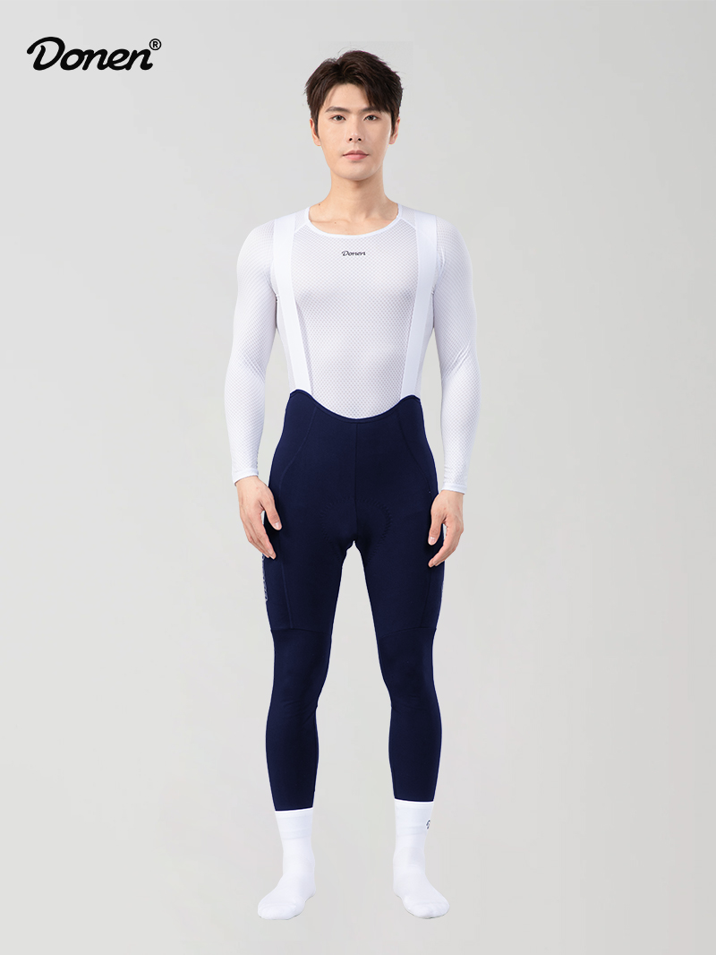 Men's Ascend Thermal long bib Tights navy blue