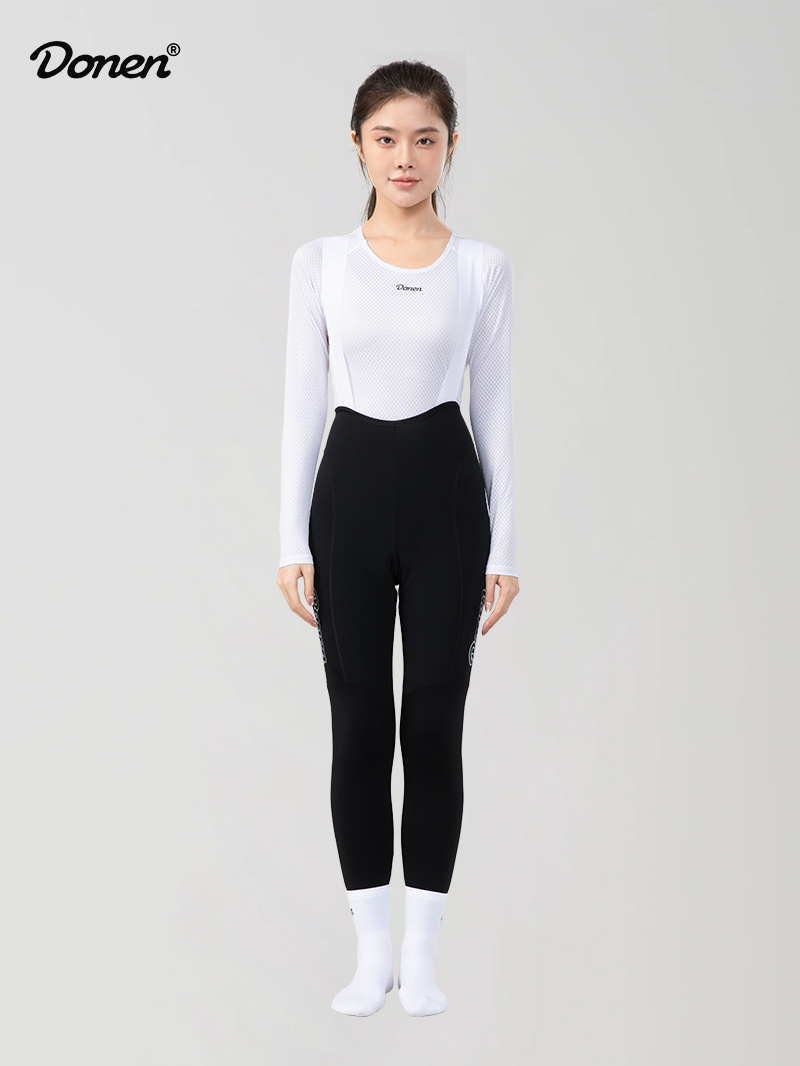 Women's  Ascend Thermal long bib Tights black