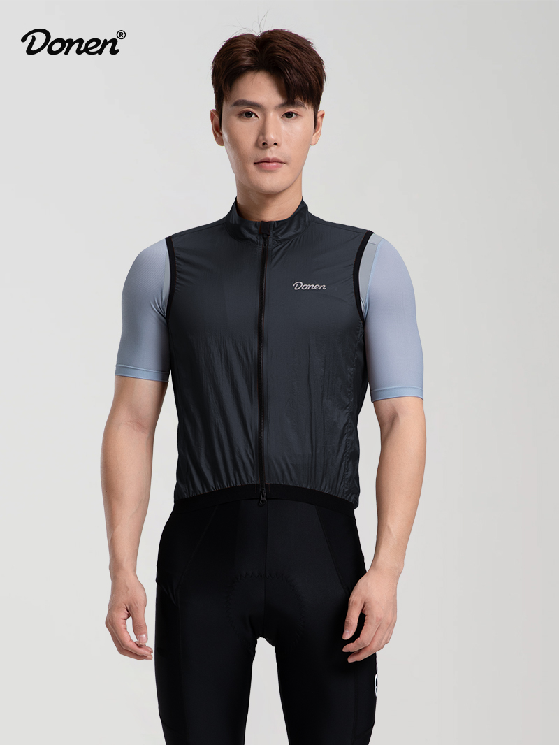 Men's Portable vest  dark night black