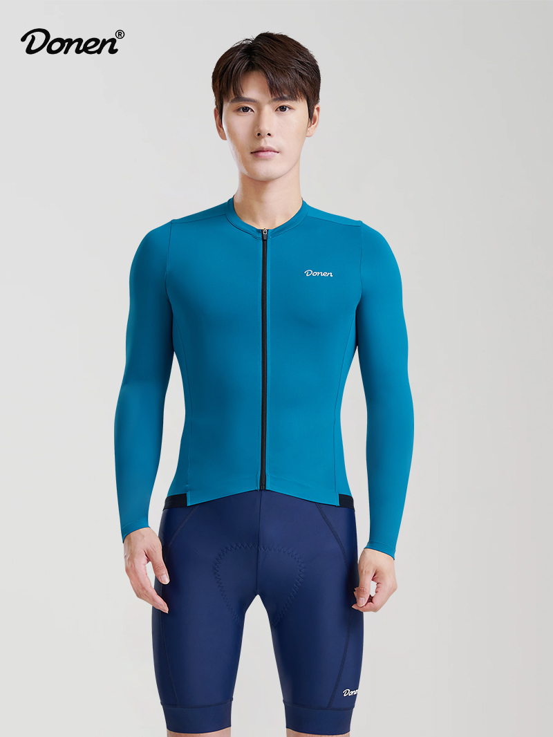 Men's Essential LS Jersey  peacock blue