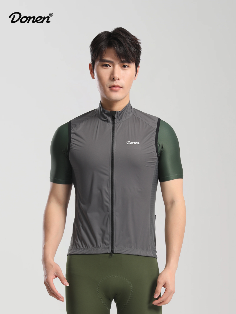 Men's windproof cycling jacket  dark grey