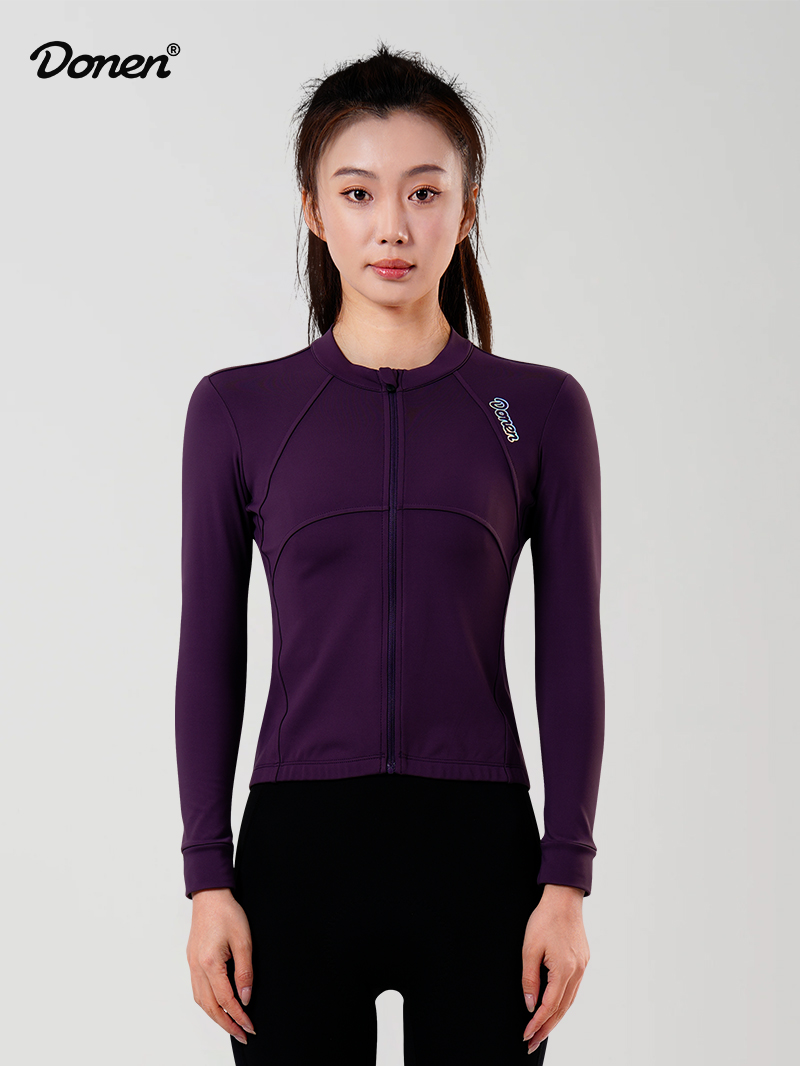 Women's  Ascend Thermal LS Jersey  dark purple