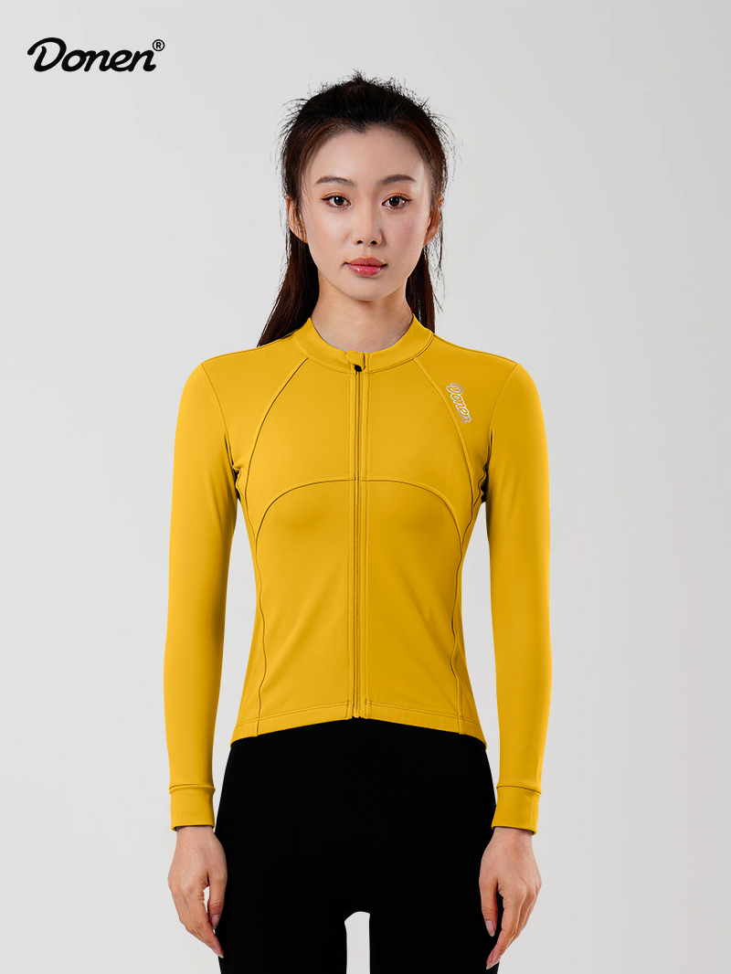 Women's  Ascend Thermal LS Jersey  dark yellow