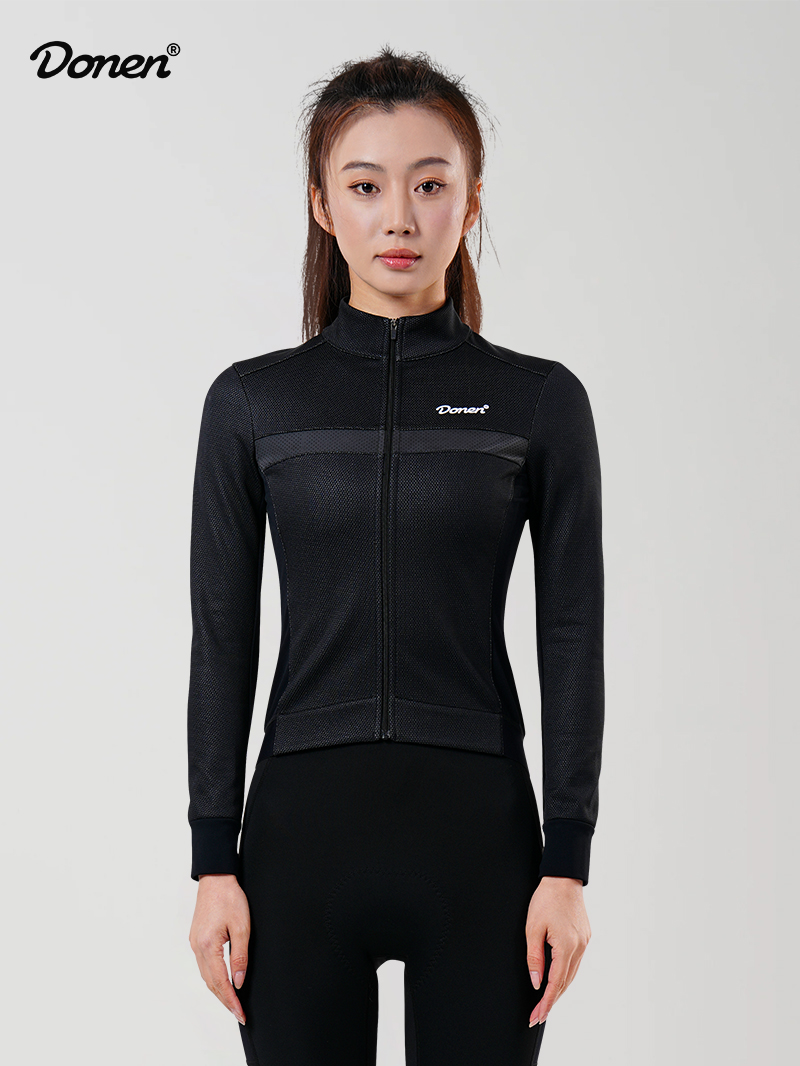 Women's  cycling jacket DN241101 black