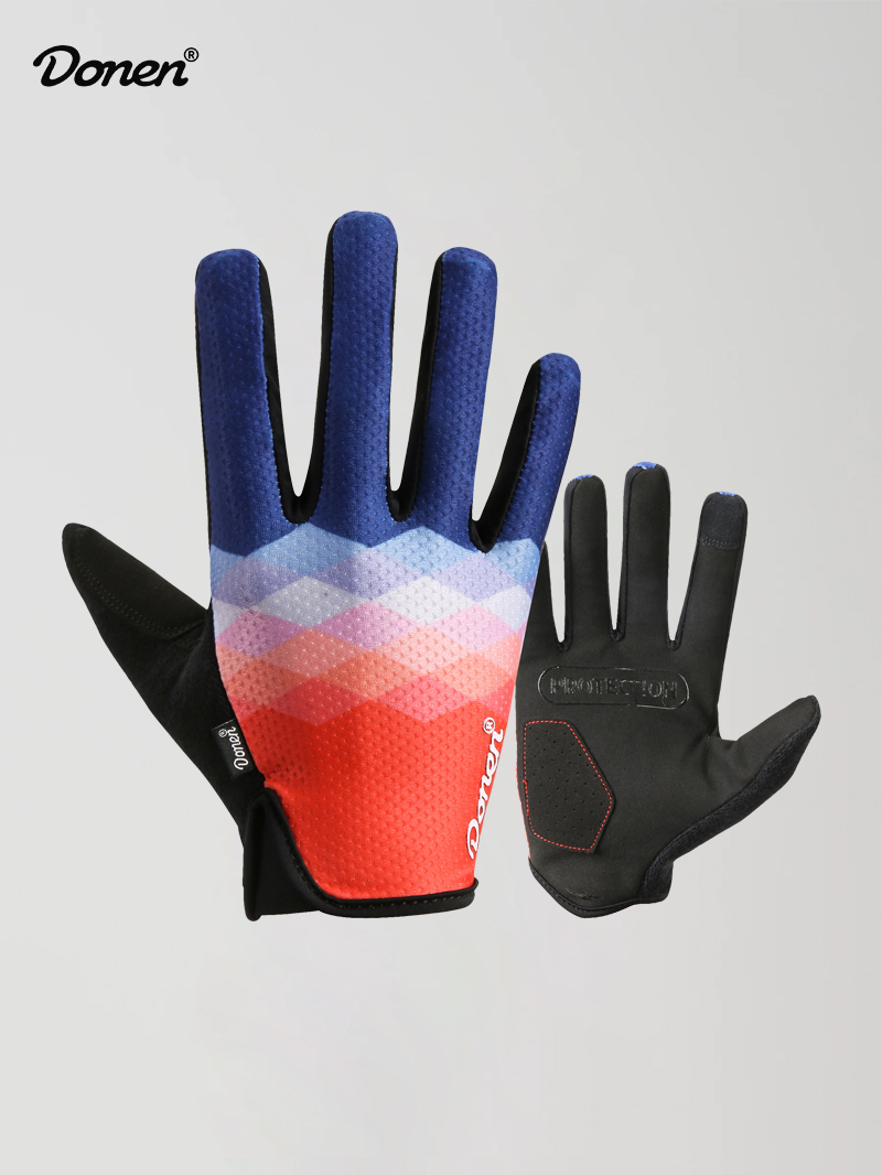 gloves red blue gradient