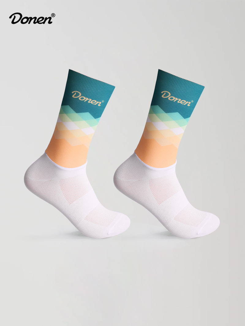 socks green yellow gradient