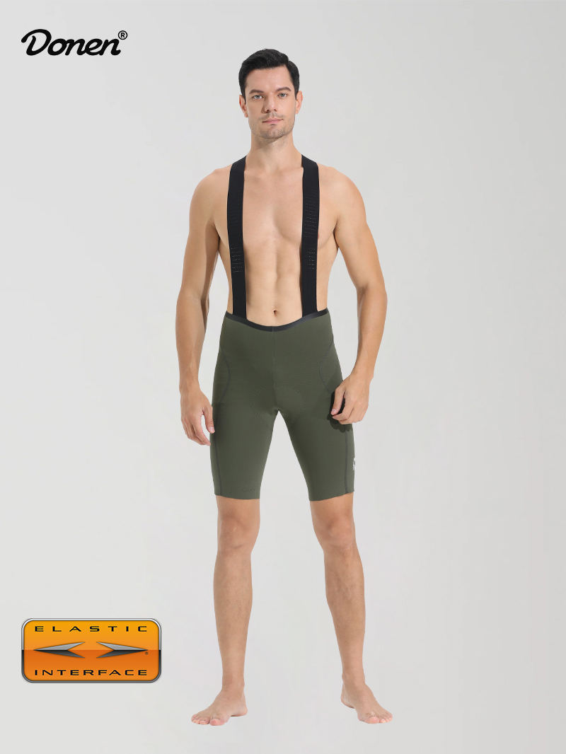 Men's PRO bib short  army green