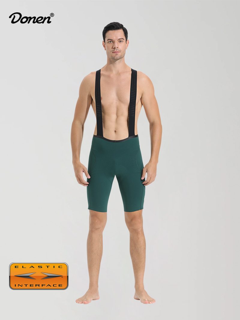 Men's PRO bib short  dark green