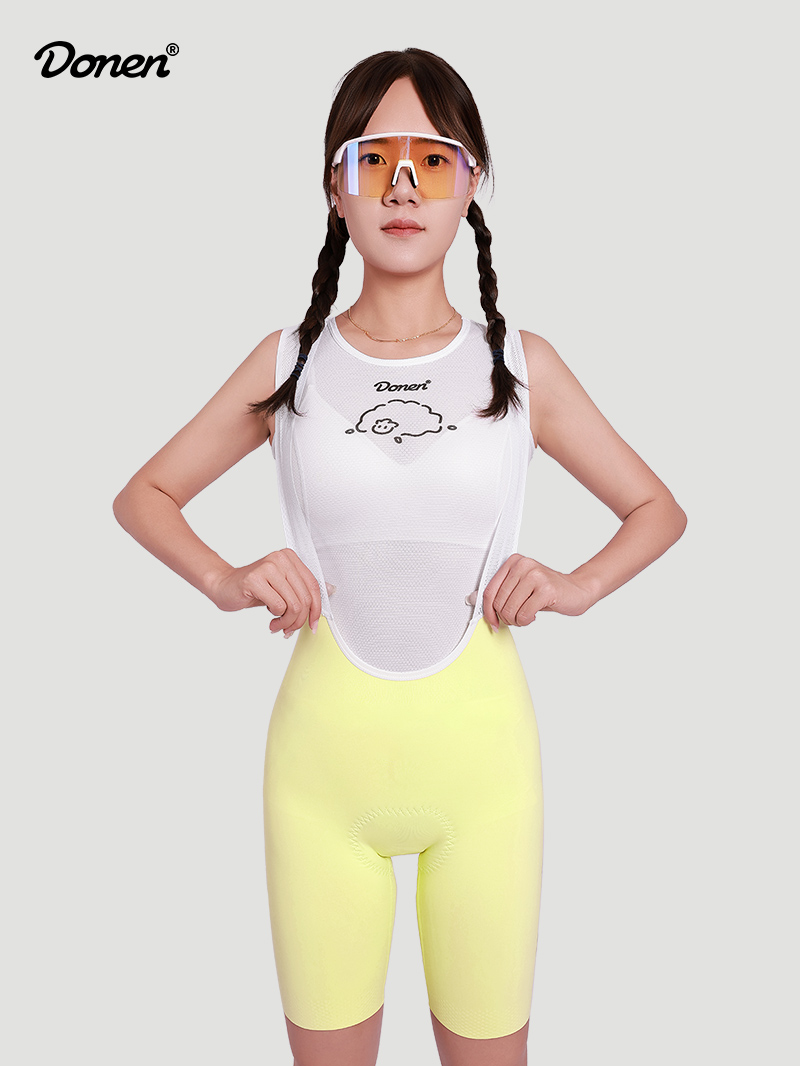 Roulan cycling bib shorts yellow