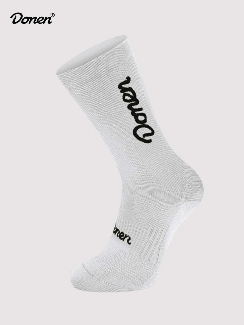 Star Shine Cycling Socks - White