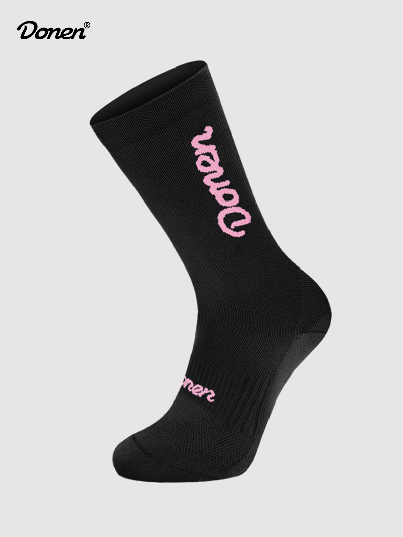 Star Shine Cycling Socks - Black