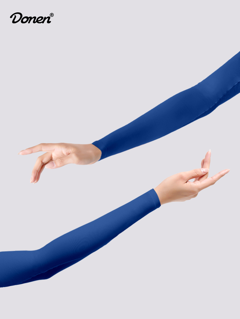 Women's Ice Silk Arm Sleeves - Blue