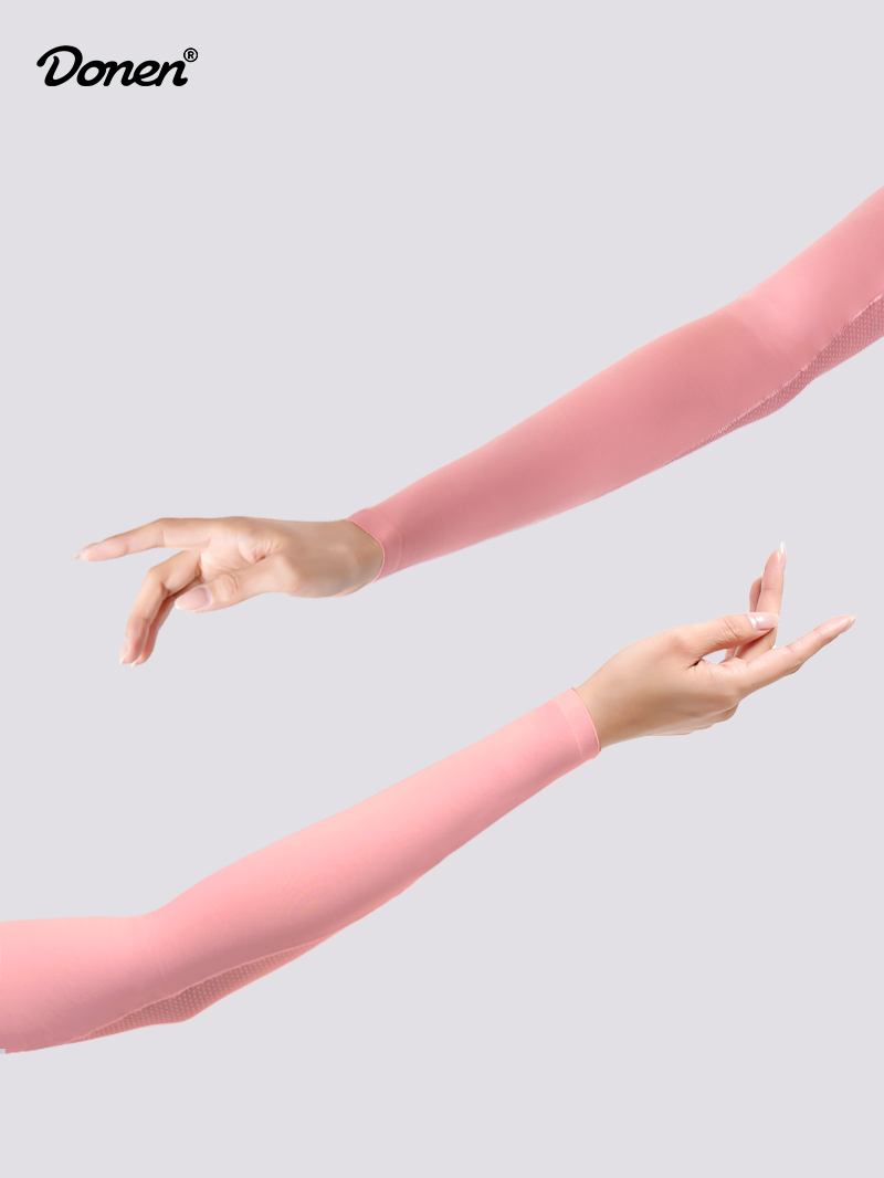Women's Ice Silk Arm Sleeves - Pink