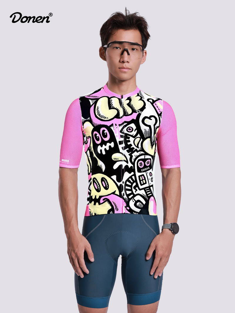 Quman  Men's SS jersey pink