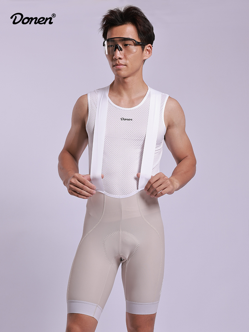 speedy men bib shorts light brown
