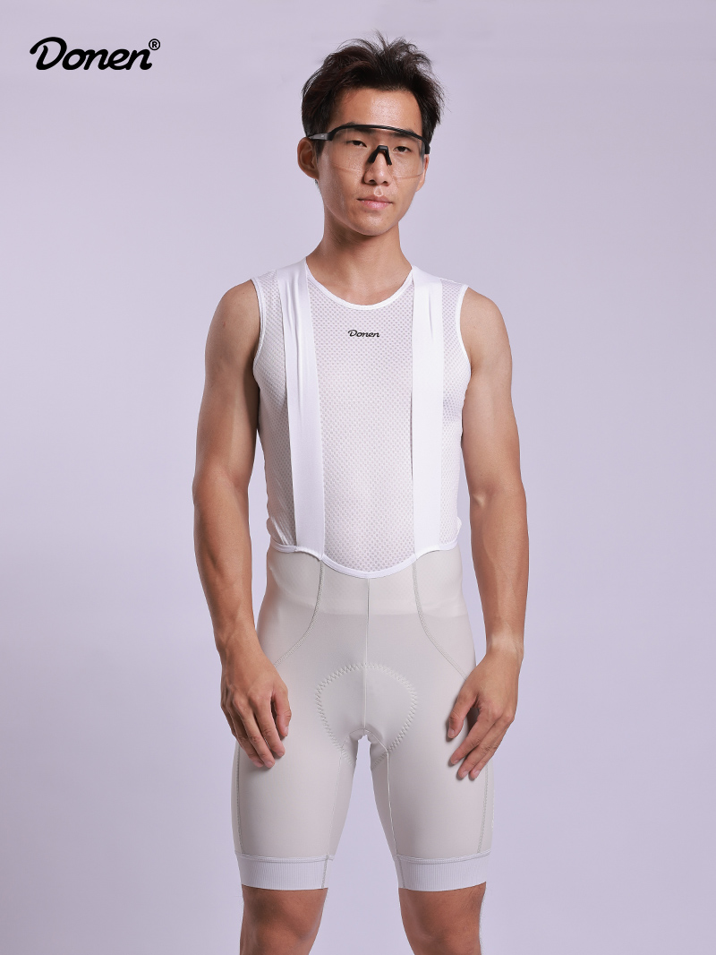 speedy men bib shorts ivory white