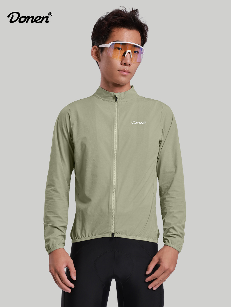 Men's Cycling Windbreaker - Light Green